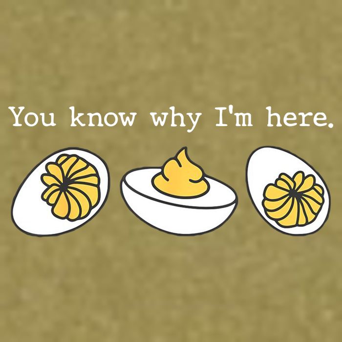 Thanksgiving Dinner You Know Why IM Here Deviled Egg Garment-Dyed Women's Muscle Tee