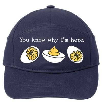 Thanksgiving Dinner You Know Why IM Here Deviled Egg 7-Panel Snapback Hat