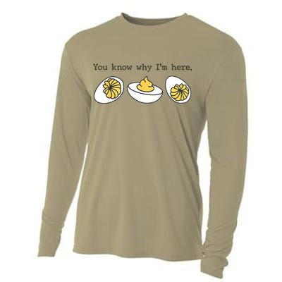 Thanksgiving Dinner You Know Why IM Here Deviled Egg Cooling Performance Long Sleeve Crew