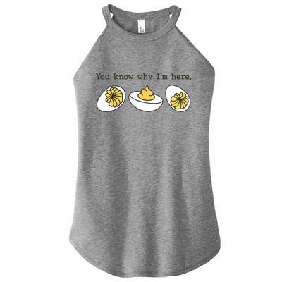 Thanksgiving Dinner You Know Why IM Here Deviled Egg Women’s Perfect Tri Rocker Tank