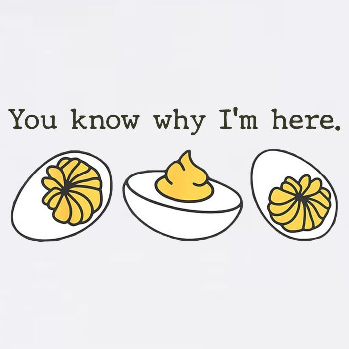 Thanksgiving Dinner You Know Why IM Here Deviled Egg Garment-Dyed Sweatshirt