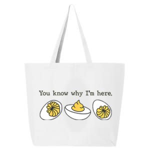 Thanksgiving Dinner You Know Why IM Here Deviled Egg 25L Jumbo Tote