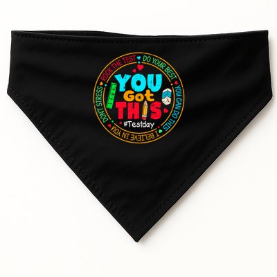 Test Day You Got This Rock The Test Testing Day USA-Made Doggie Bandana