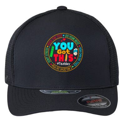 Test Day You Got This Rock The Test Testing Day Flexfit Unipanel Trucker Cap
