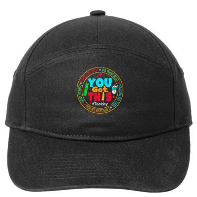 Test Day You Got This Rock The Test Testing Day 7-Panel Snapback Hat