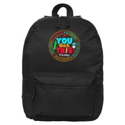 Test Day You Got This Rock The Test Testing Day 16 in Basic Backpack