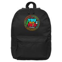 Test Day You Got This Rock The Test Testing Day 16 in Basic Backpack