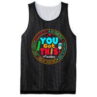 Test Day You Got This Rock The Test Testing Day Mesh Reversible Basketball Jersey Tank