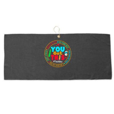 Test Day You Got This Rock The Test Testing Day Large Microfiber Waffle Golf Towel