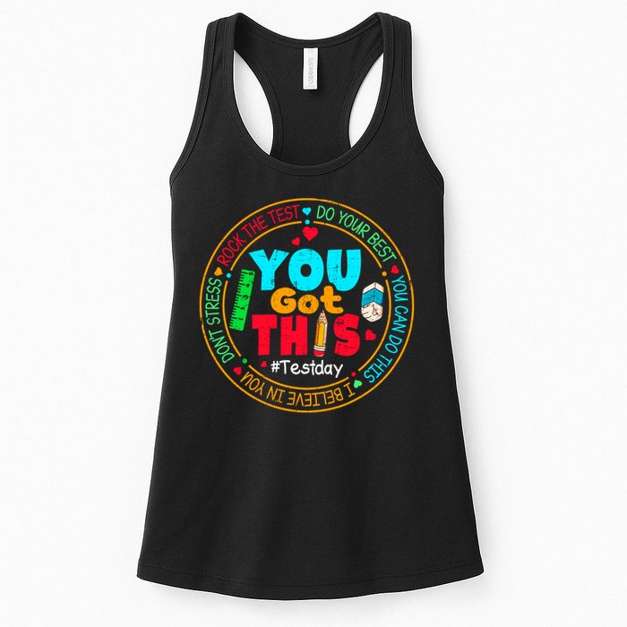 Test Day You Got This Rock The Test Testing Day Womens Tank Top