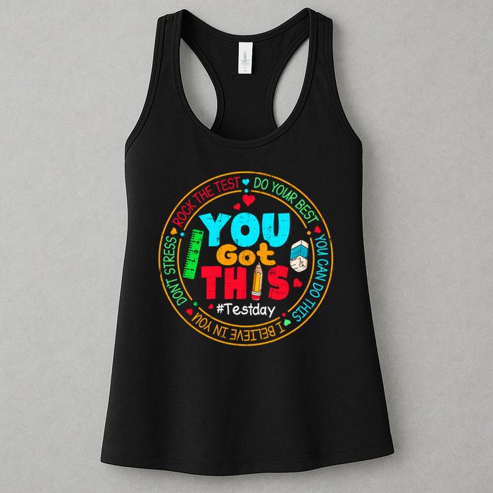 Test Day You Got This Rock The Test Testing Day Womens Tank Top