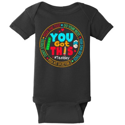 Test Day You Got This Rock The Test Testing Day Baby Bodysuit