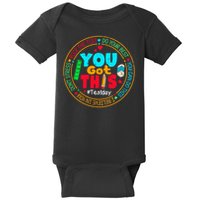 Test Day You Got This Rock The Test Testing Day Baby Bodysuit