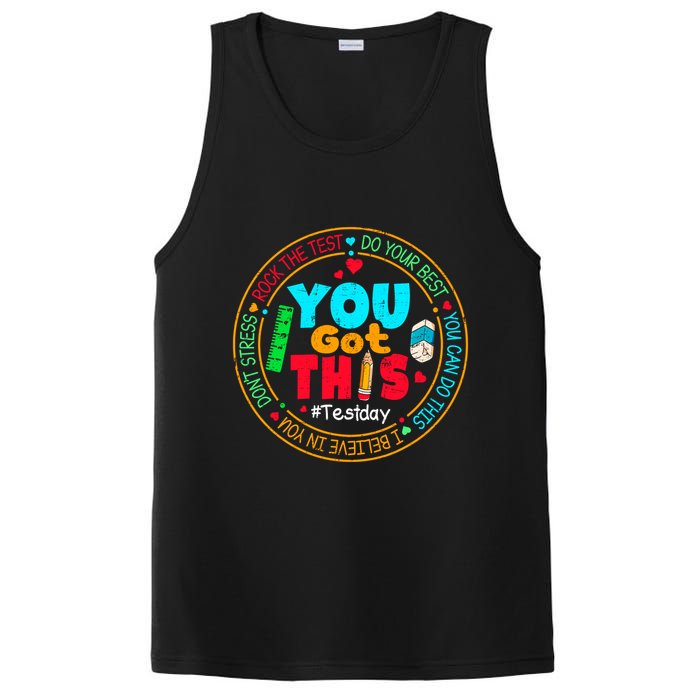 Test Day You Got This Rock The Test Testing Day PosiCharge Competitor Tank