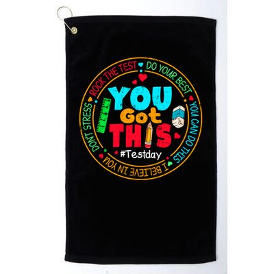 Test Day You Got This Rock The Test Testing Day Golf Towel