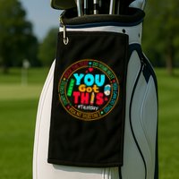Test Day You Got This Rock The Test Testing Day Golf Towel