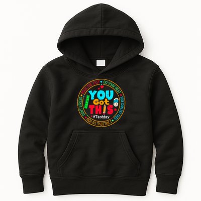 Test Day You Got This Rock The Test Testing Day Kids Hoodie