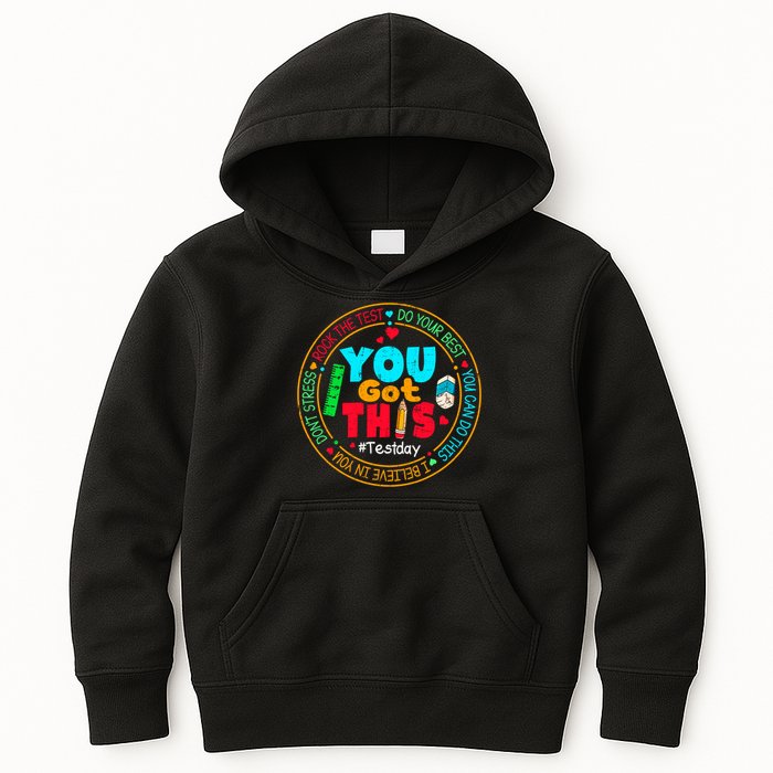 Test Day You Got This Rock The Test Testing Day Kids Hoodie