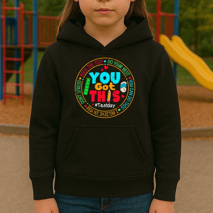 Test Day You Got This Rock The Test Testing Day Kids Hoodie