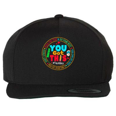 Test Day You Got This Rock The Test Testing Day Wool Snapback Cap