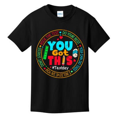 Test Day You Got This Rock The Test Testing Day Kids T-Shirt