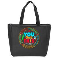 Test Day You Got This Rock The Test Testing Day Zip Tote Bag