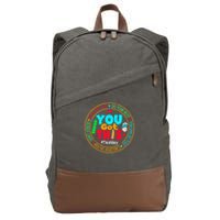 Test Day You Got This Rock The Test Testing Day Cotton Canvas Backpack