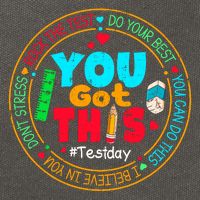Test Day You Got This Rock The Test Testing Day Cotton Canvas Backpack