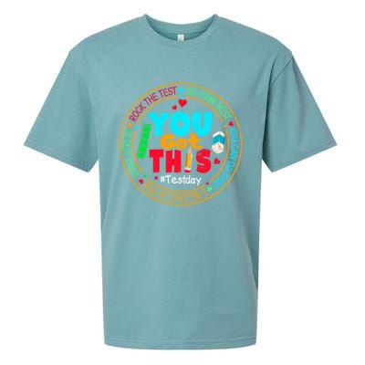 Test Day You Got This Rock The Test Testing Day Sueded Cloud Jersey T-Shirt
