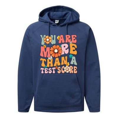 Testing Day You Are More Than A Test Score Teacher Test Day Performance Fleece Hoodie