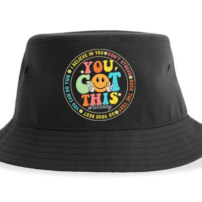 Test Day You Got This Rock The Test Teacher Testing Day Sustainable Bucket Hat