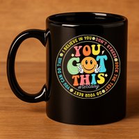 Test Day You Got This Rock The Test Teacher Testing Day 11oz C Handle Ceramic Mug