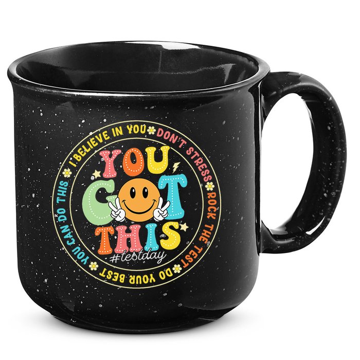 Test Day You Got This Rock The Test Teacher Testing Day 15oz Campfire Ceramic Mug