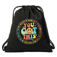 Test Day You Got This Rock The Test Teacher Testing Day Drawstring Bag