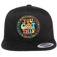Test Day You Got This Rock The Test Teacher Testing Day Flatbill Hat