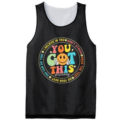 Test Day You Got This Rock The Test Teacher Testing Day Mesh Reversible Basketball Jersey Tank