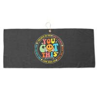 Test Day You Got This Rock The Test Teacher Testing Day Large Microfiber Waffle Golf Towel