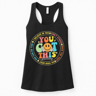 Test Day You Got This Rock The Test Teacher Testing Day Womens Tank Top