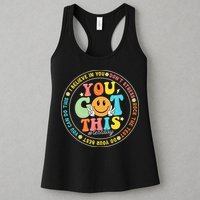 Test Day You Got This Rock The Test Teacher Testing Day Womens Tank Top
