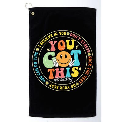 Test Day You Got This Rock The Test Teacher Testing Day Golf Towel