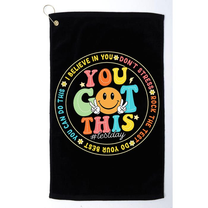 Test Day You Got This Rock The Test Teacher Testing Day Golf Towel