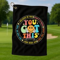Test Day You Got This Rock The Test Teacher Testing Day Golf Towel