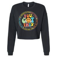 Test Day You Got This Rock The Test Teacher Testing Day Cropped Pullover Crew