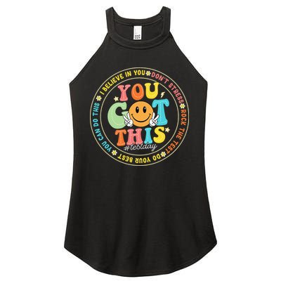 Test Day You Got This Rock The Test Teacher Testing Day Women's Perfect Tri Rocker Tank