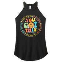 Test Day You Got This Rock The Test Teacher Testing Day Women's Perfect Tri Rocker Tank