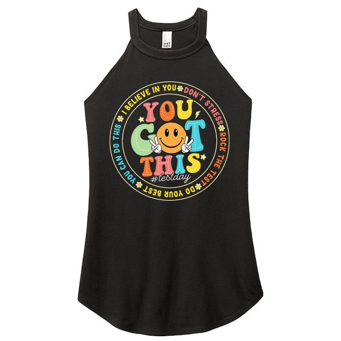 Test Day You Got This Rock The Test Teacher Testing Day Women's Perfect Tri Rocker Tank