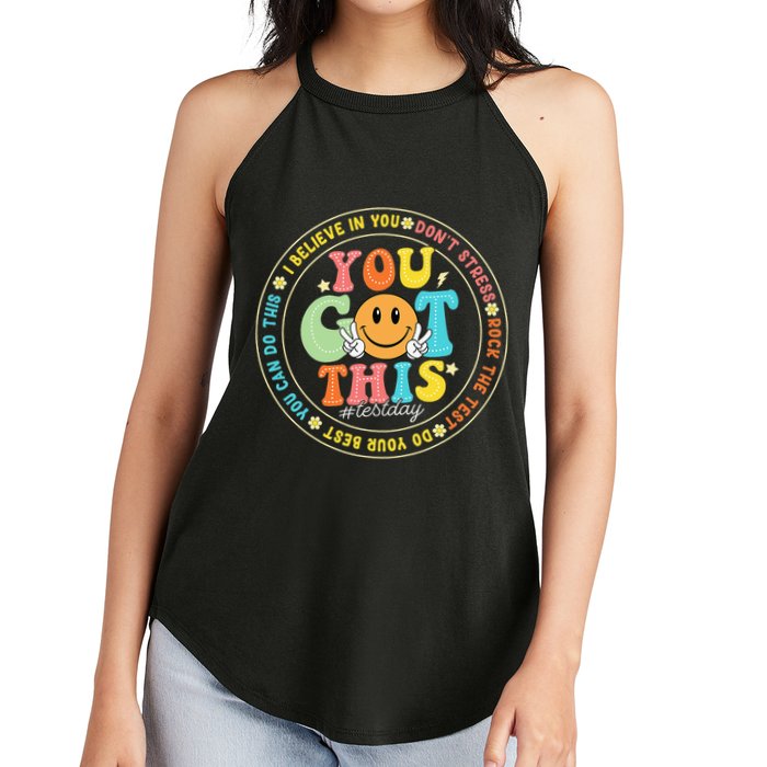 Test Day You Got This Rock The Test Teacher Testing Day Women's Perfect Tri Rocker Tank
