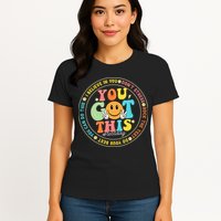 Test Day You Got This Rock The Test Teacher Testing Day Womens T-Shirt