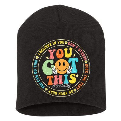 Test Day You Got This Rock The Test Teacher Testing Day Short Acrylic Beanie