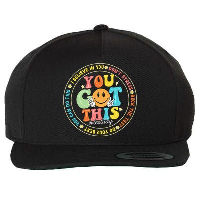 Test Day You Got This Rock The Test Teacher Testing Day Wool Snapback Cap